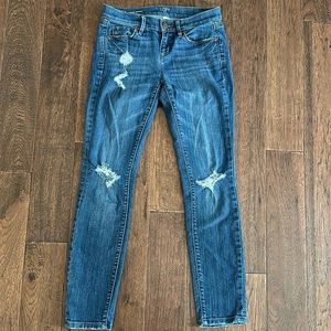 Midrise Loft Distressed Jeans Size 0P